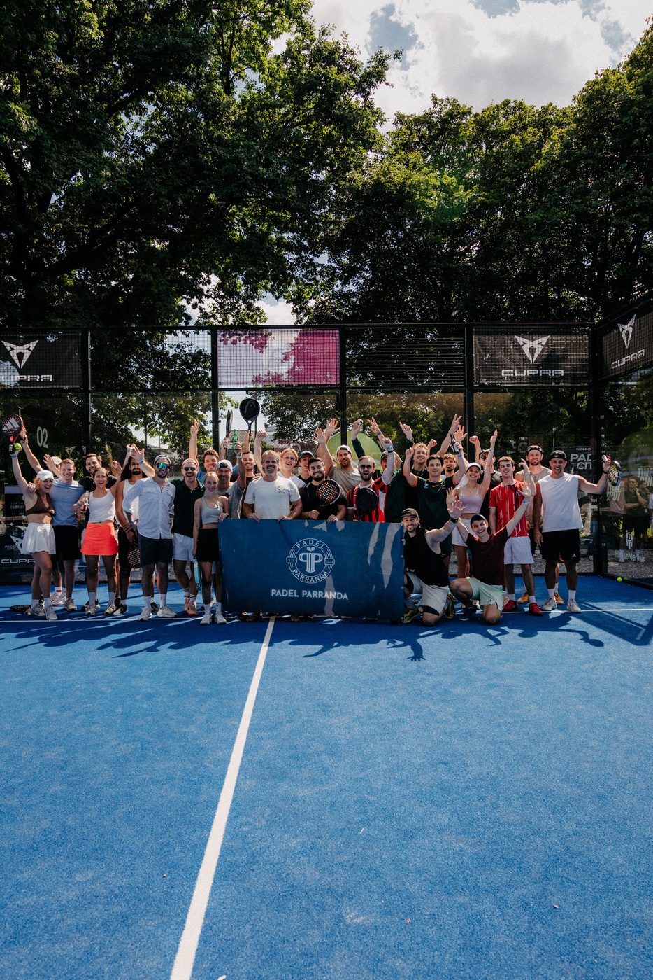 Padel Parranda - group on the padel court